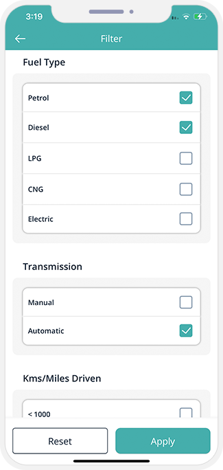 choose service categories