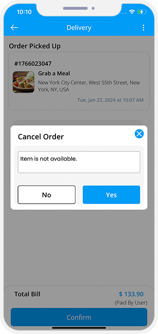 Order Cancellation